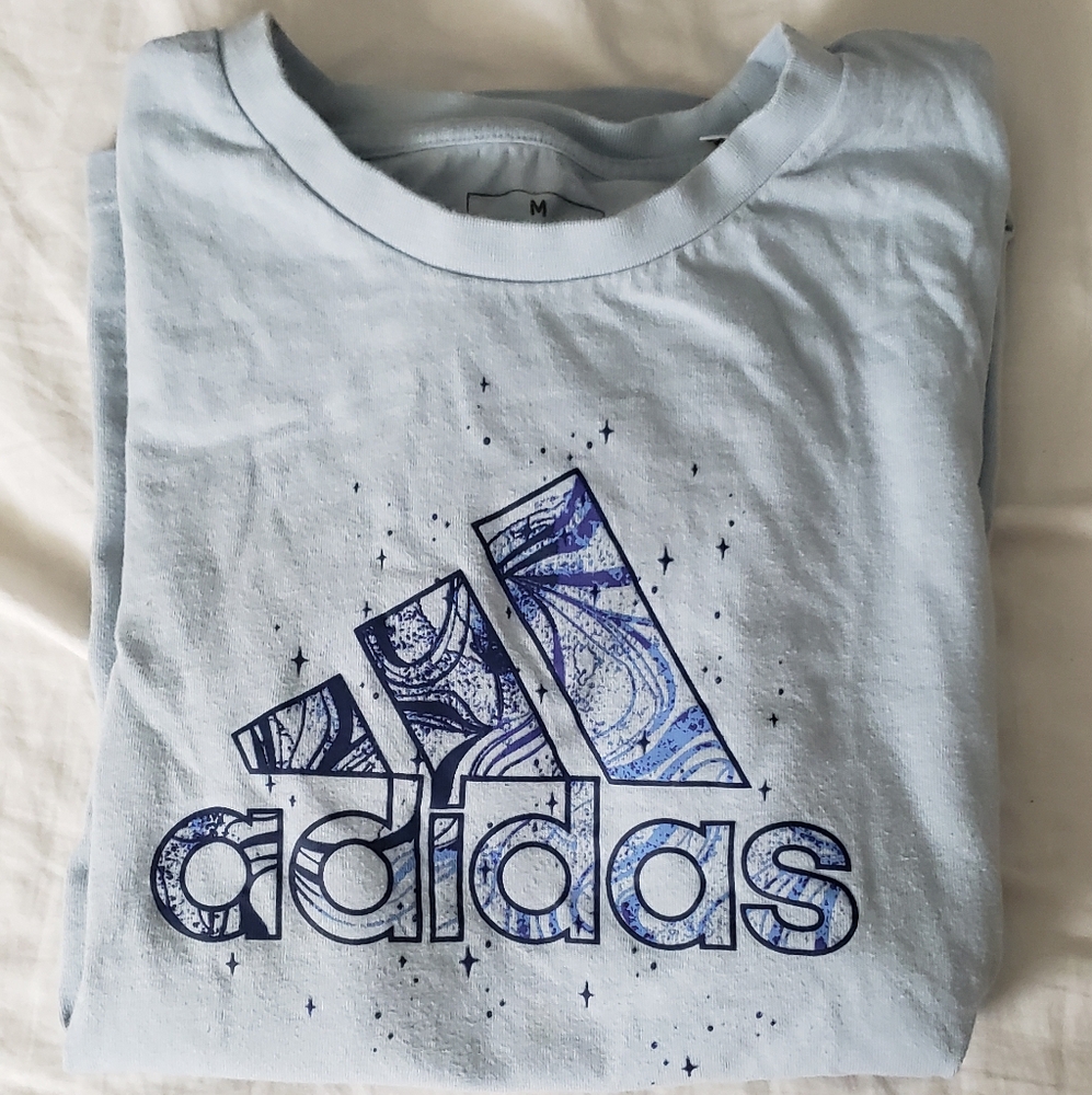 Adidas Kids Blue Graphic T-Shirt